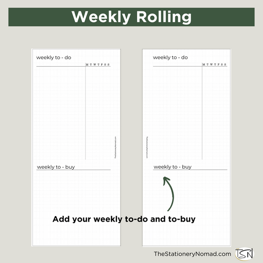 Weekly Rolling