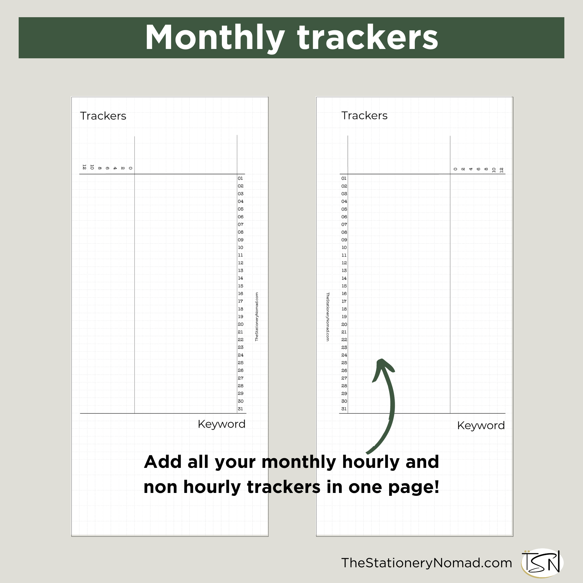 Monthly tracker – TheStationeryNomad
