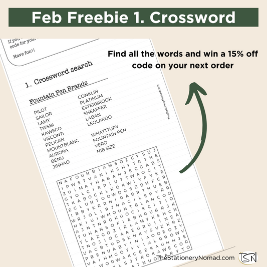 Feb Freebie - Crossword